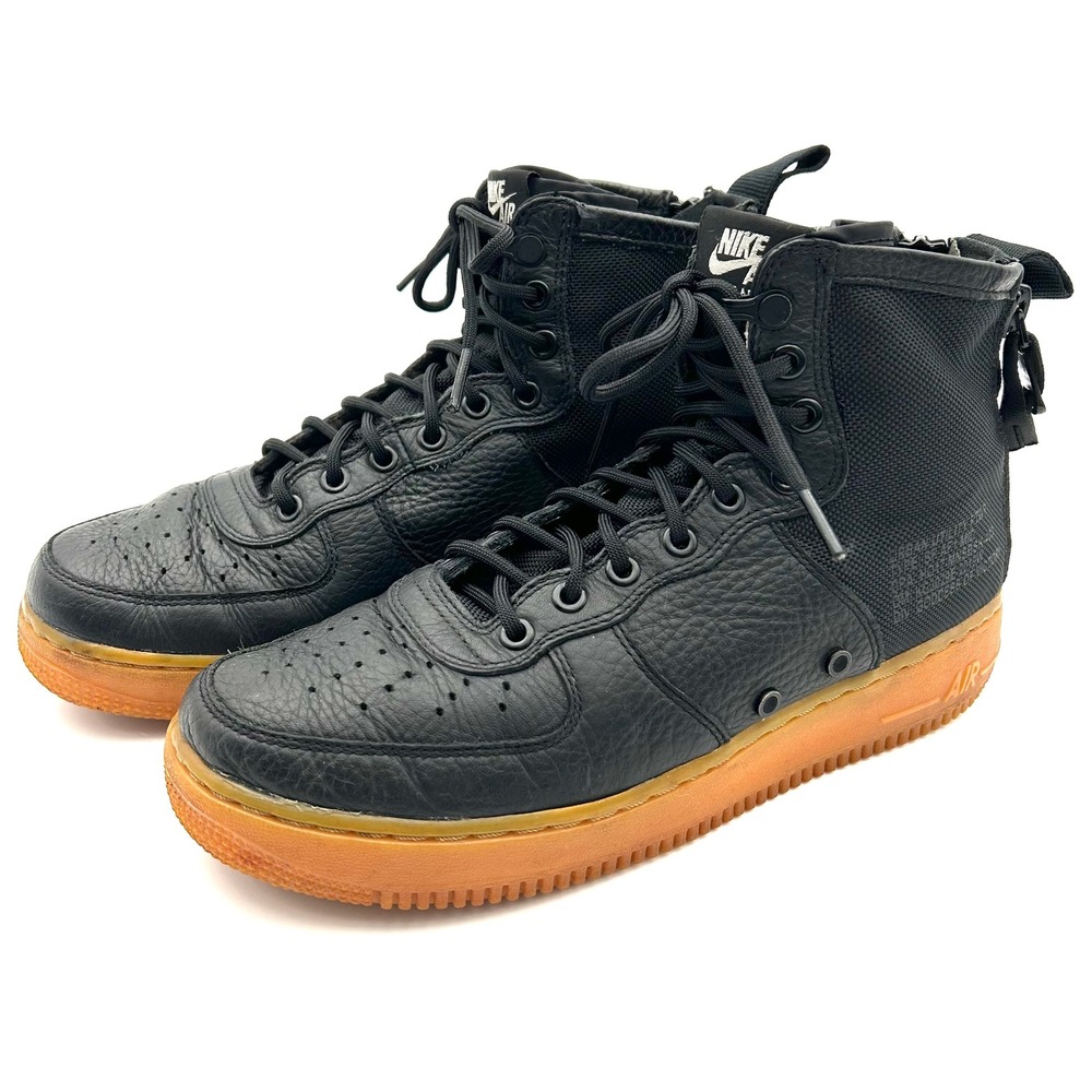 Nike SF Air Force 1 Mid Black Mens Size 9‎ Tactical Military Urban Sneaker Boots